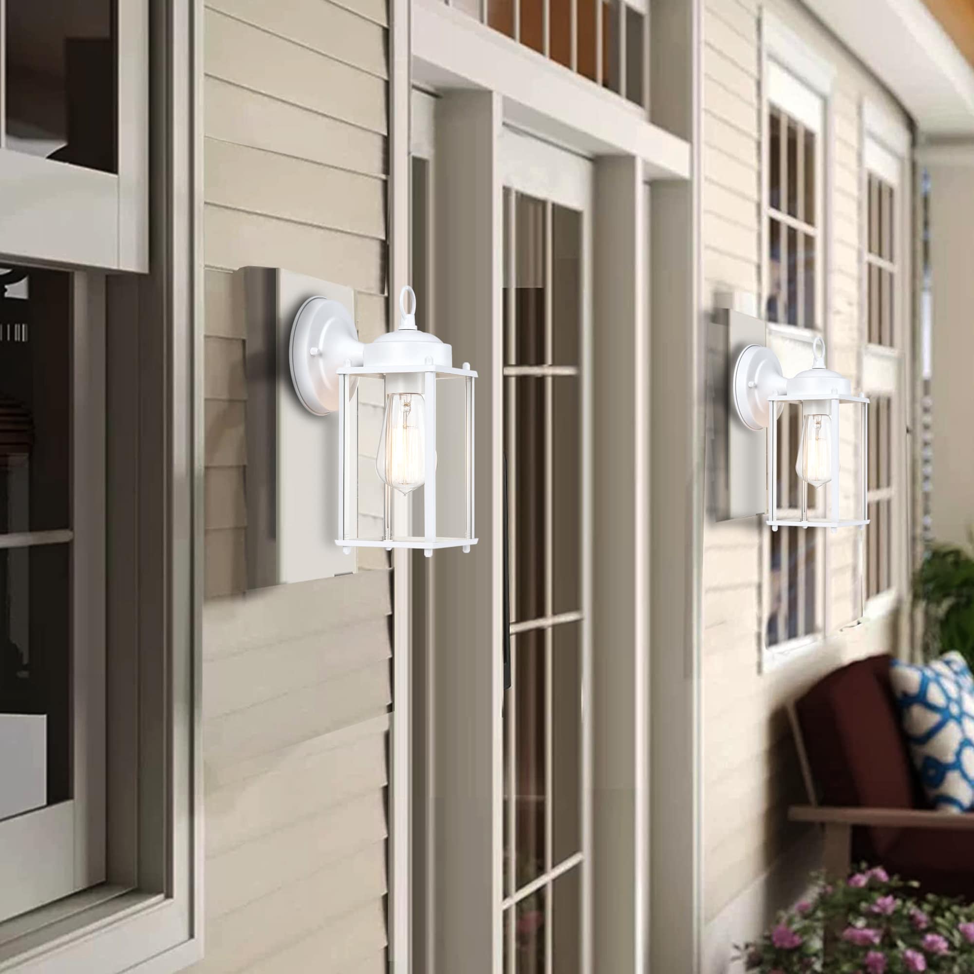 Hukoro 2FL10411-WH Outdoor-Wall-Lighting - View #9