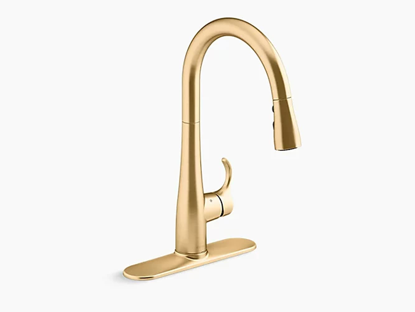 KOHLER Simplice Vibrant Brushed Moderne Brass Single Handle Touchless ...