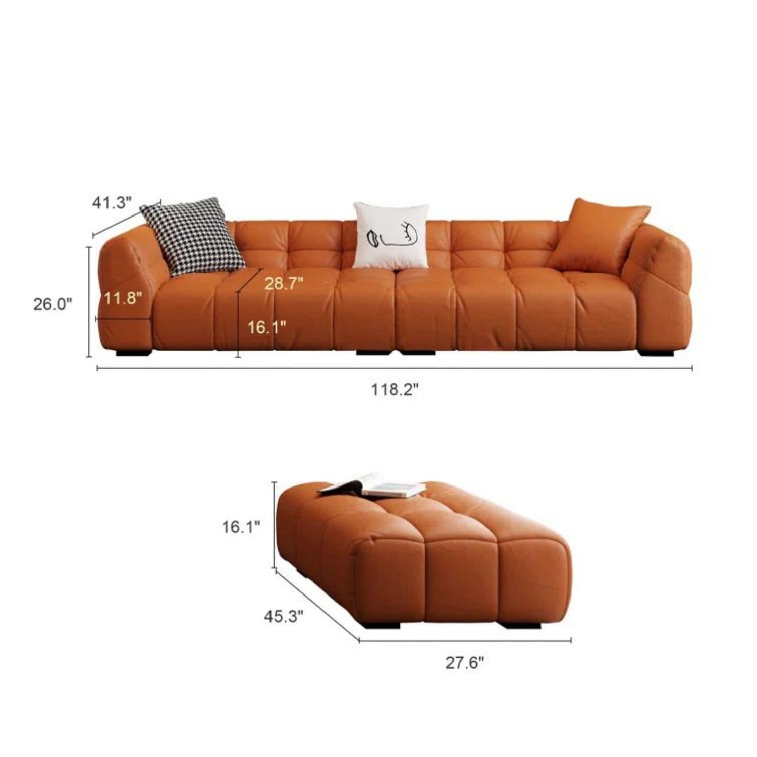Oizaye DB-WW-S-2304O Sofas-Loveseats - View #7