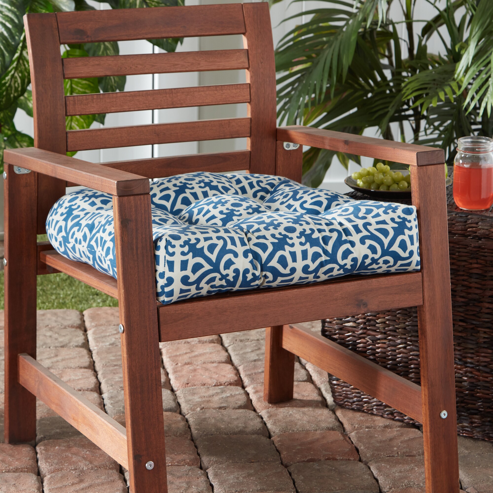 Greendale Home Fashions OC4800-INDIGO Patio-Furniture-Cushions - View #7