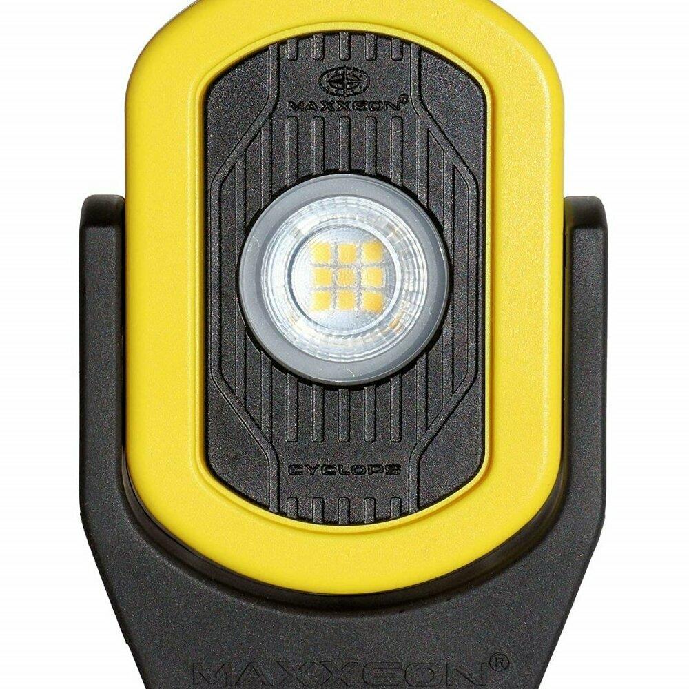  EGLE47309 Maxxeon MNMXN00812 720 Lumen Hiviz Yellow Cyclops Rechargeable Work Light