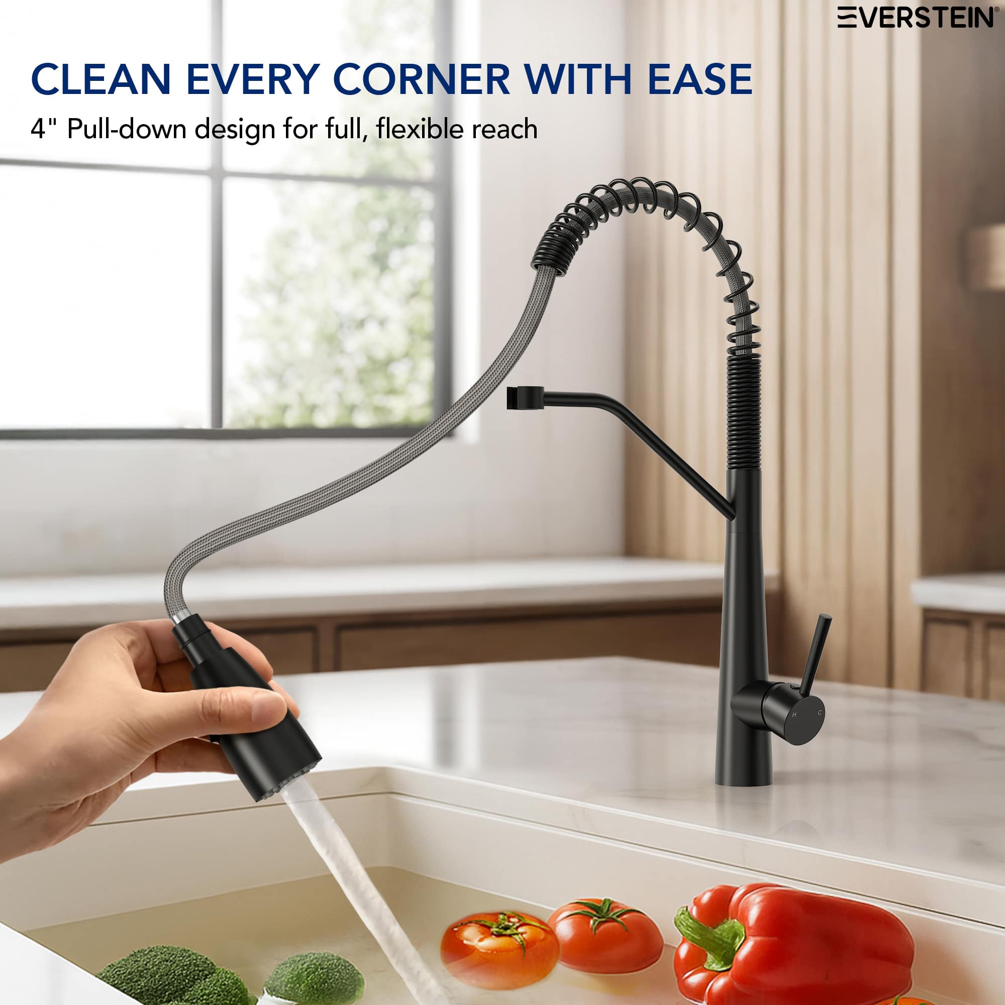 EVERSTEIN SFS-1133-BK Kitchen-Faucets - View #4