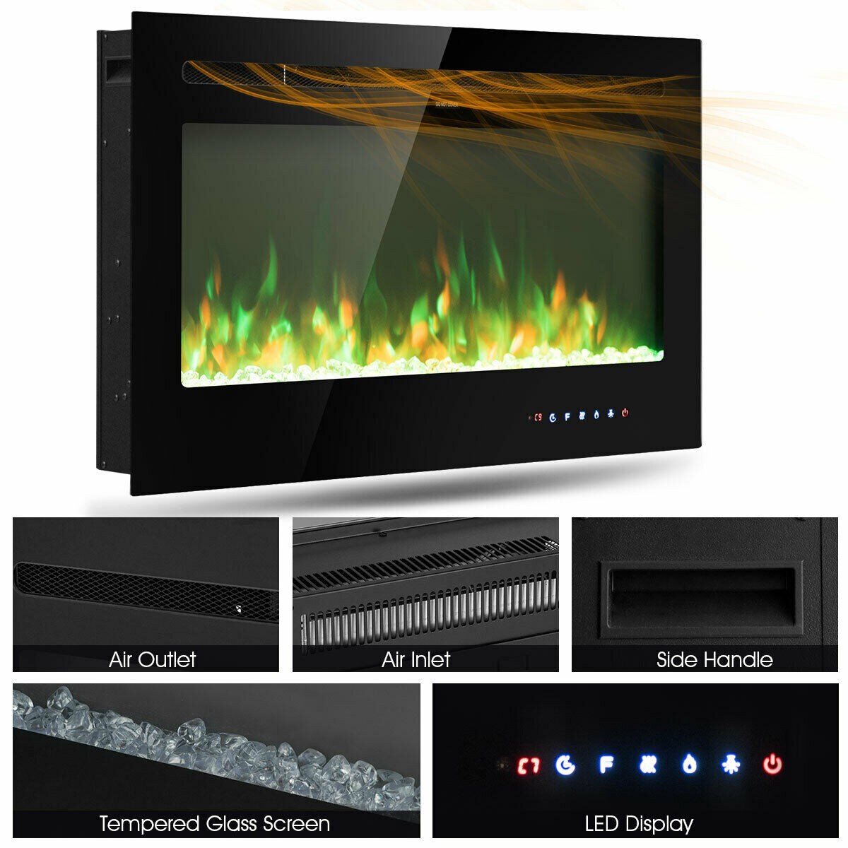 Clihome CWCH-EPA24725US Electric-Fireplaces - View #6