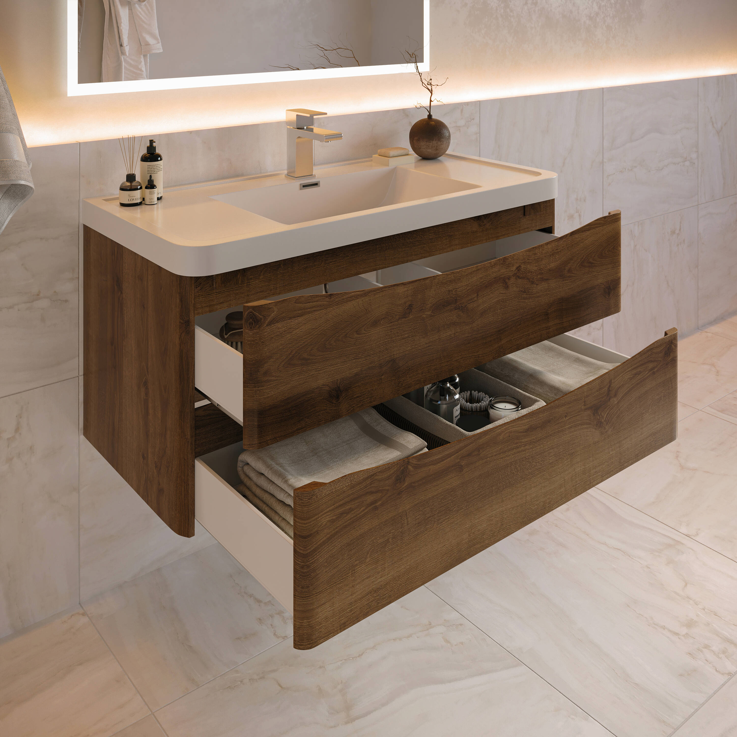 Fresca FCB9040RW-I Bath-Vanity-Combo - View #3