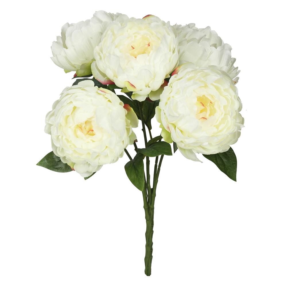 Vickerman 20 In Cream Indoor Artificial Peony Flowers In The Artificial Plants Flowers Department At Lowes Com