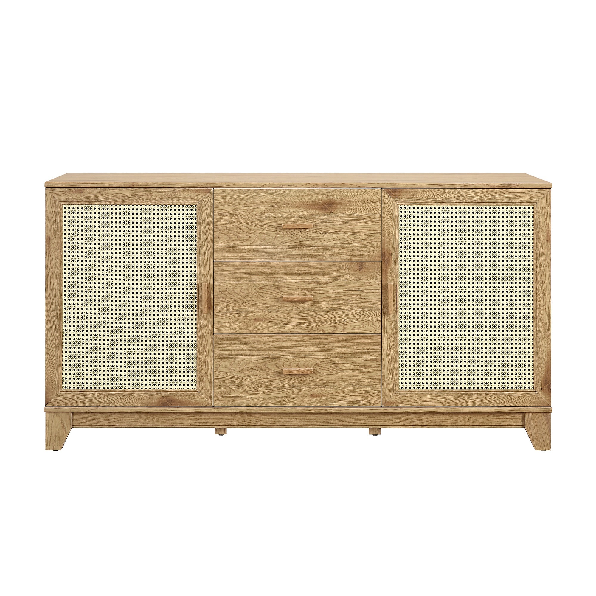 Manhattan Comfort SB-4GLF-NA Contemporary/Modern Nature Sideboard
