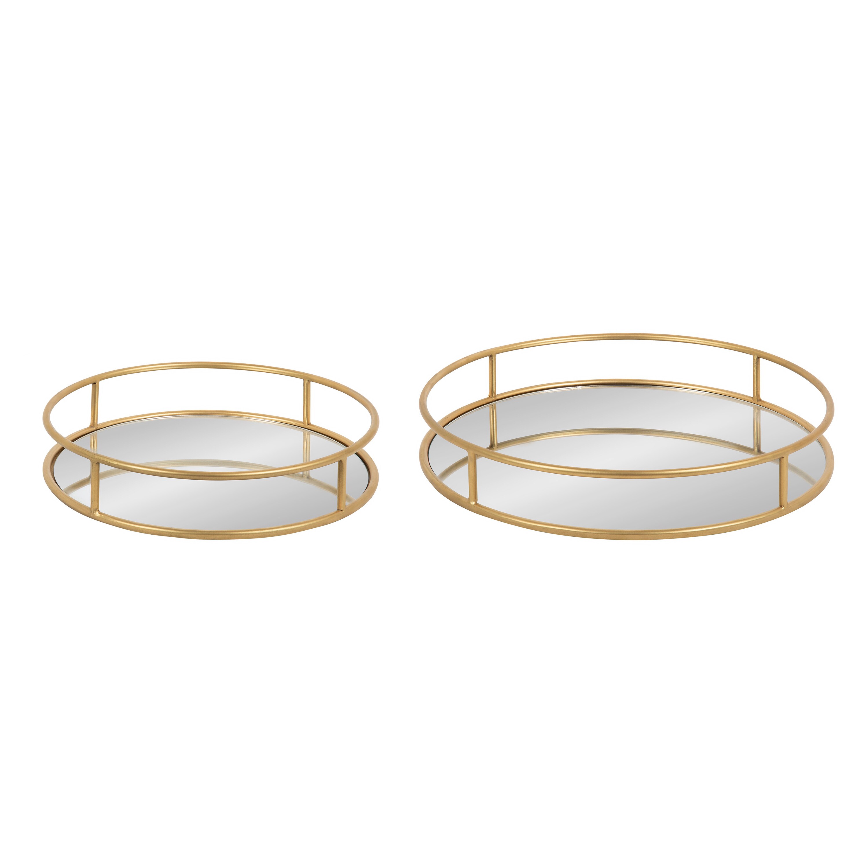 Kate and Laurel 2.2-in x 14-in Gold Serving Tray at Lowes.com