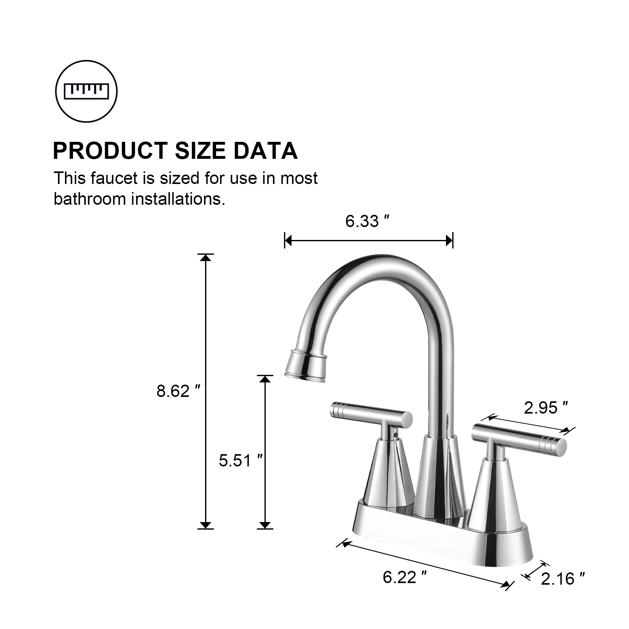 Zalerock L2BF61 Lavatory-Faucets - View #2