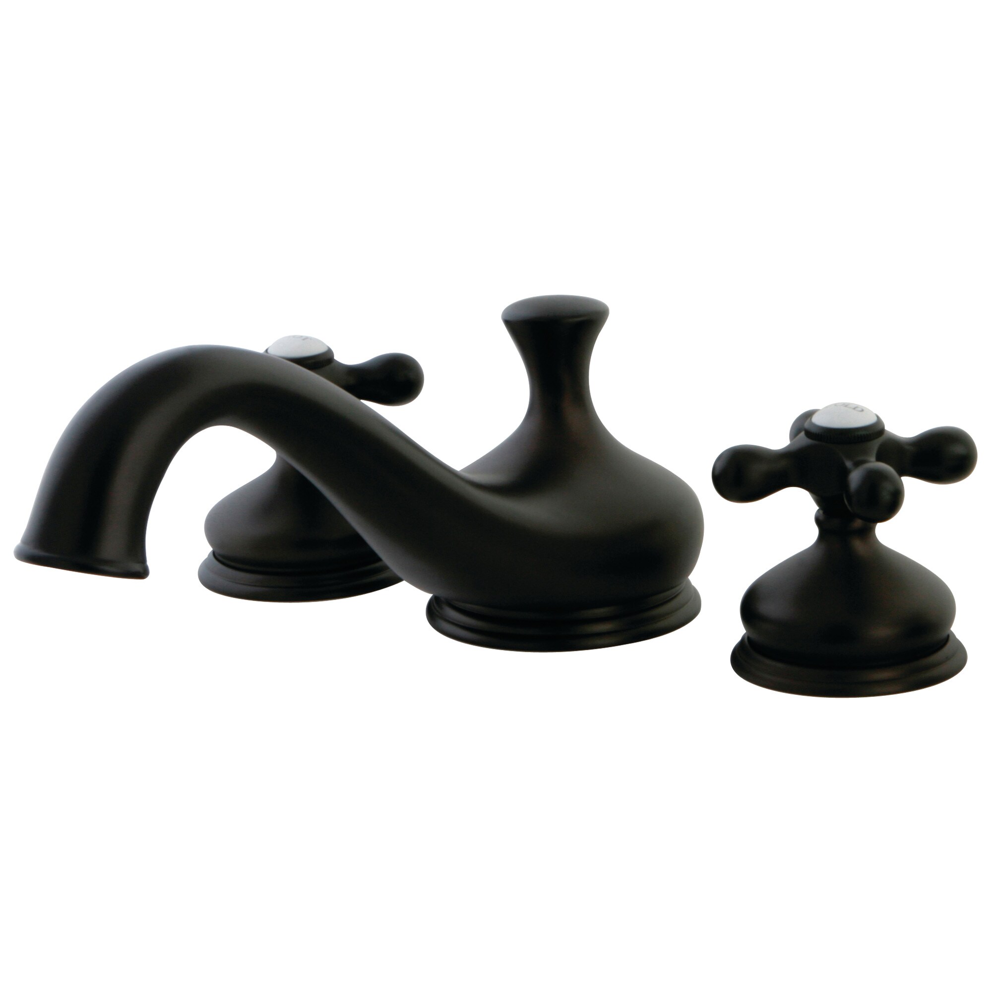 Kingston Brass WLKS3335AX Heritage Oil-rubbed bronze 2-handle Deck-mount Roman Low-arc Bathtub Faucet ( Valve Included )