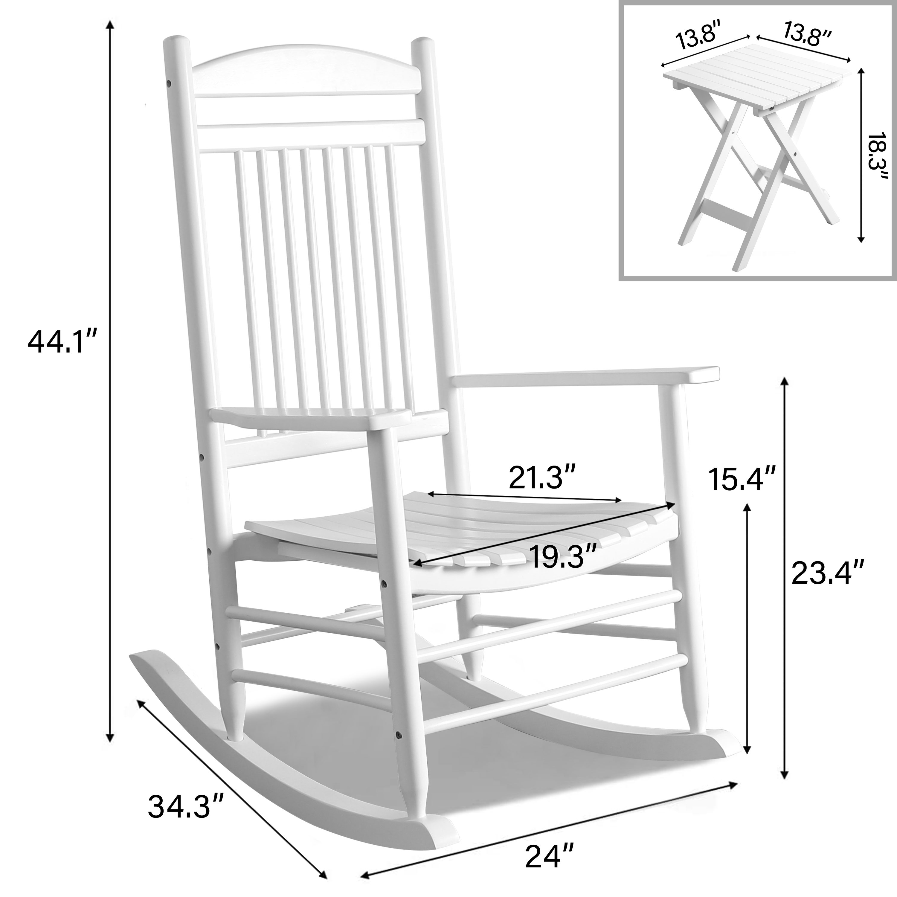 Lowes white online rockers