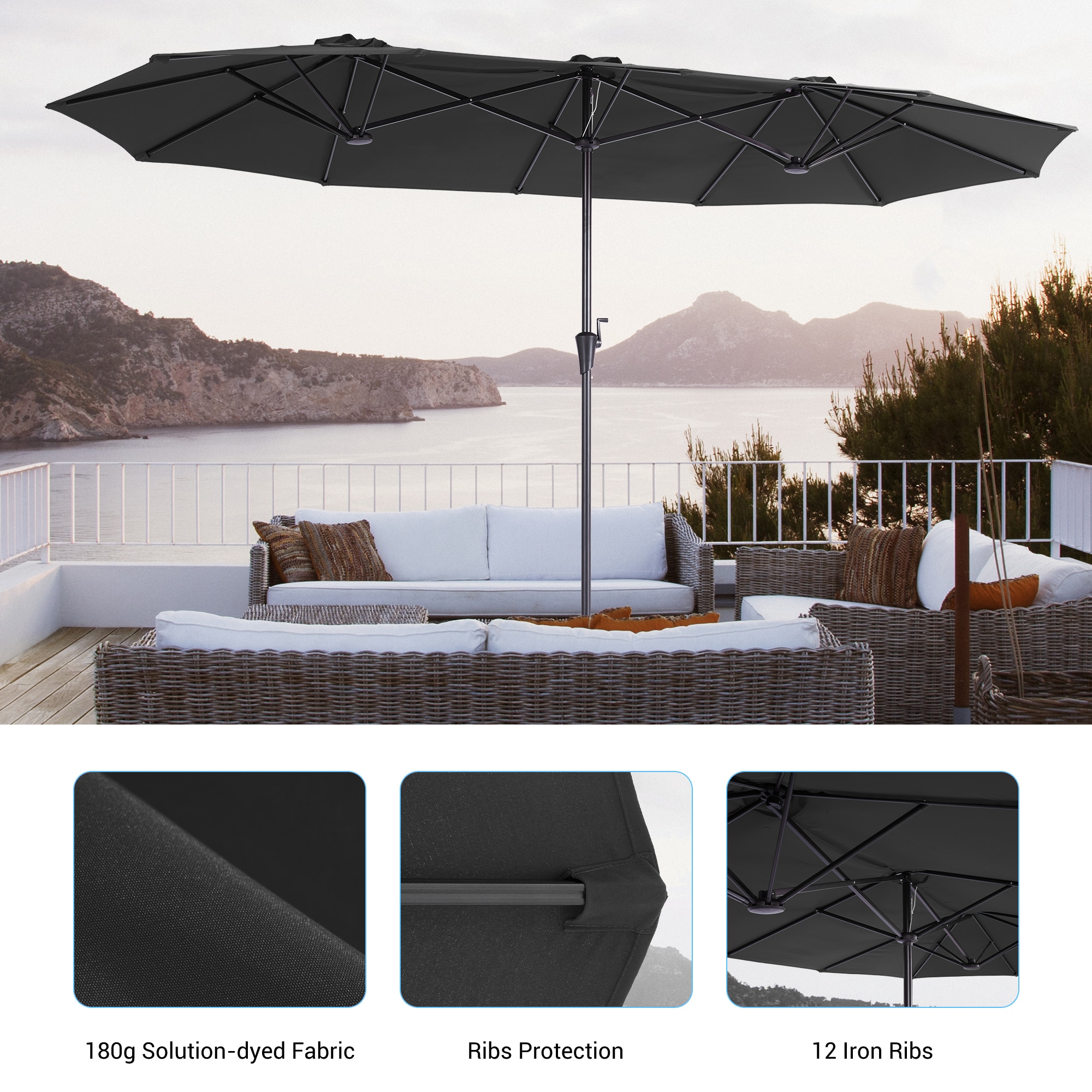 ACEGOSES LW-R16GY-H Umbrellas-2 - View #3