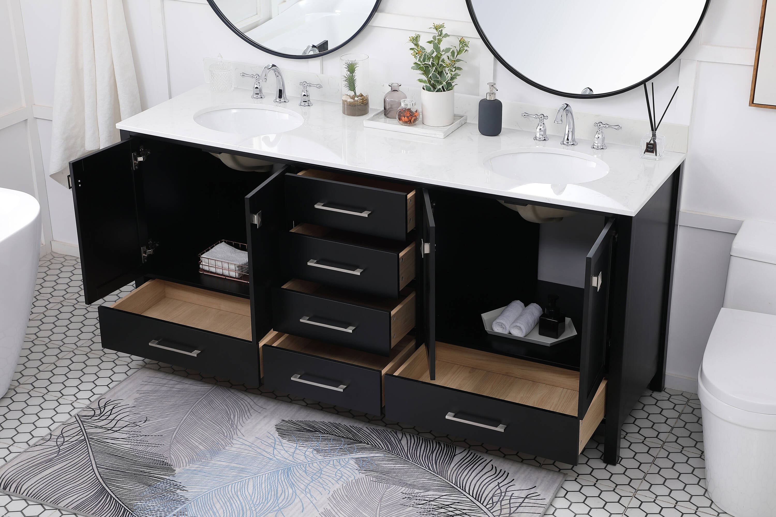 Elegant Decor HF56616DBK Bath-Vanity-Combo - View #8