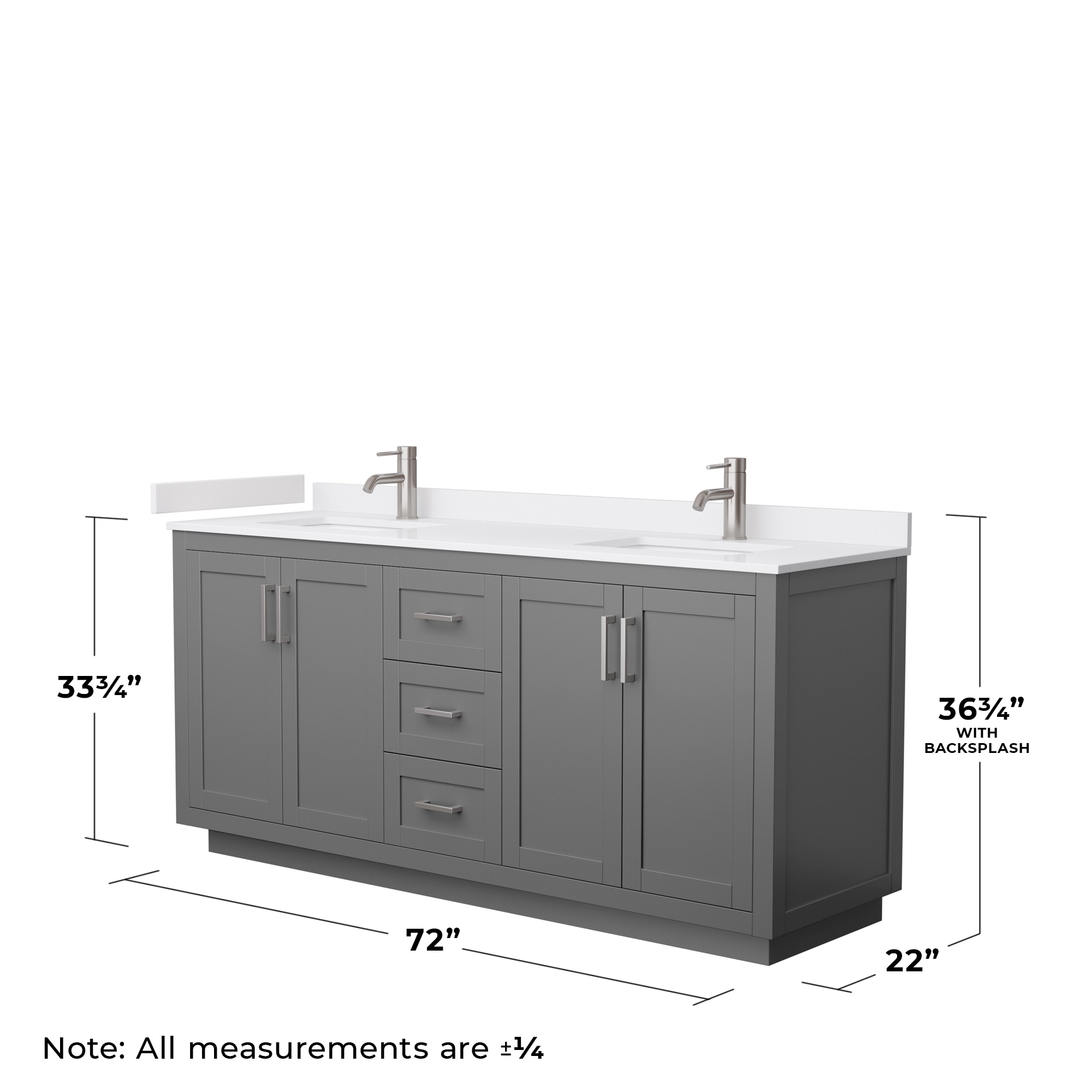 Wyndham Collection WCF292972DKGWCUNSM70 Bath-Vanity-Combo - View #6