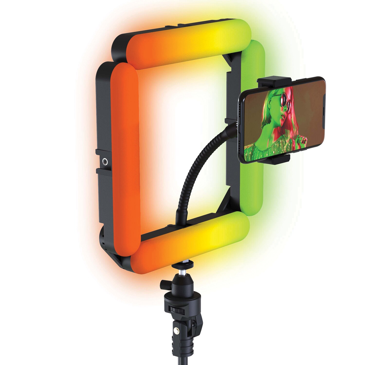 Bower 15.4'' Black RGB Quad Modular Light Kit with Adjustable Tripod