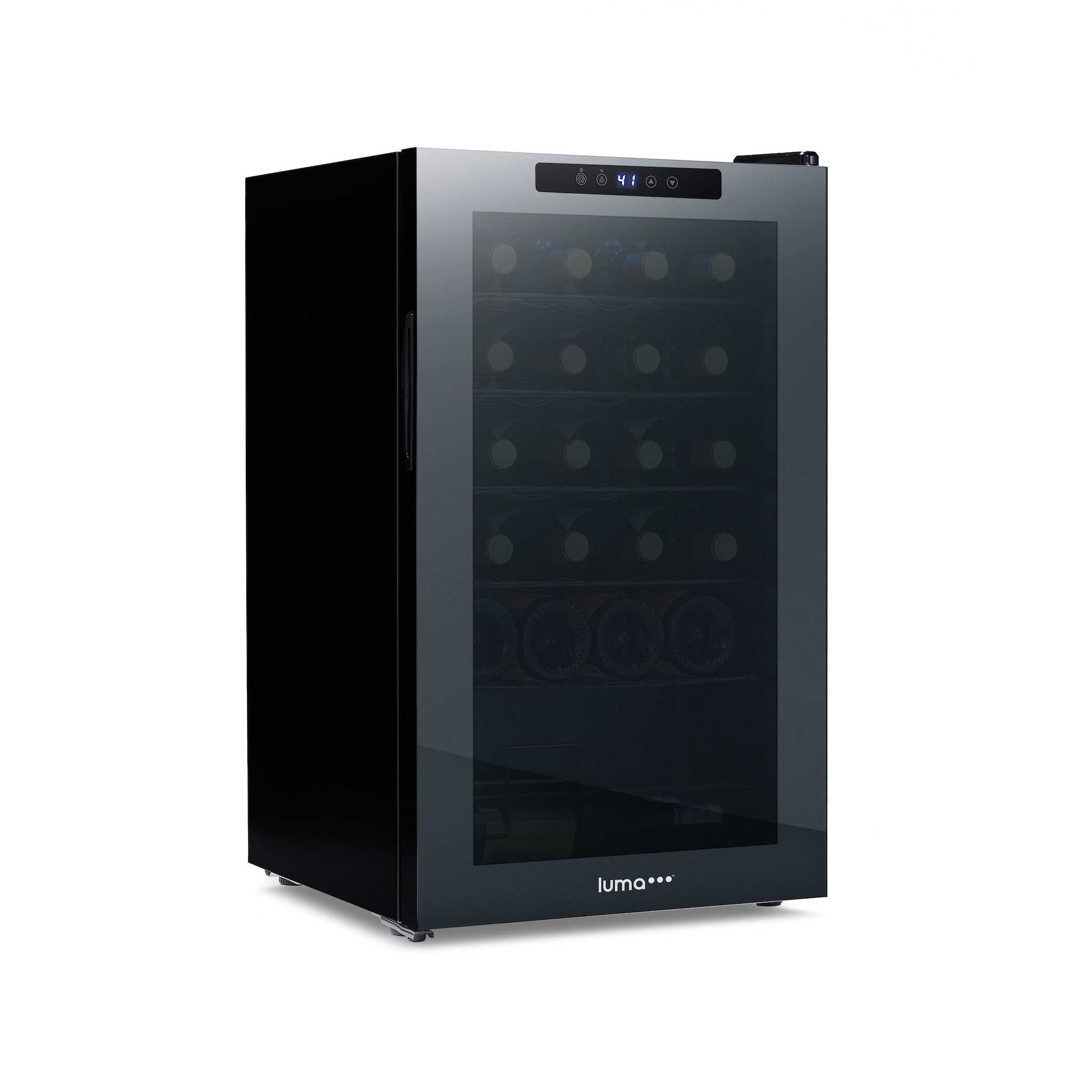 Luma Comfort LWC024BK00 16.9-in W 24 -Bottles Black Freestanding Indoor Wine Cooler