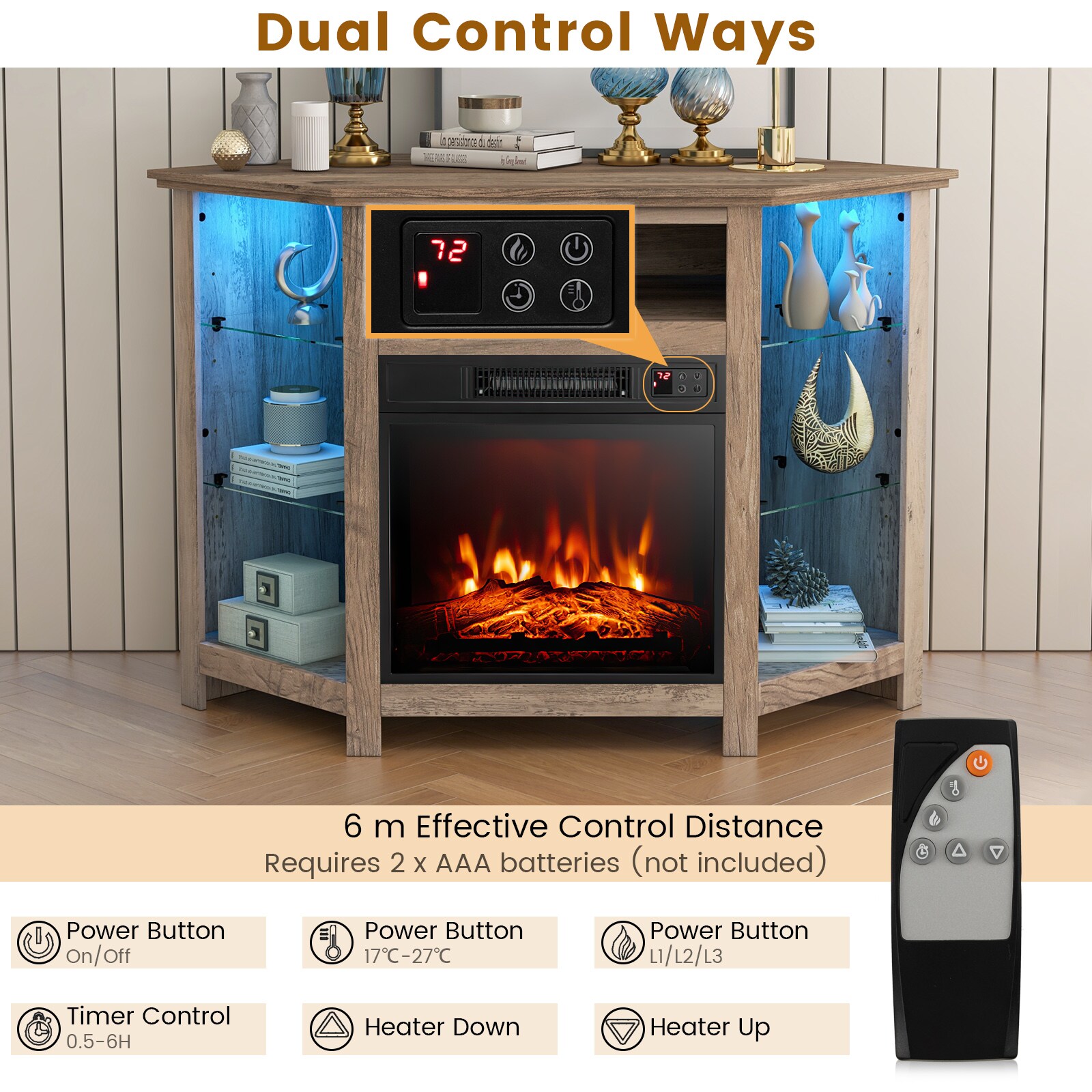 Clihome CL-GRUS-10169 Electric-Fireplaces - View #7