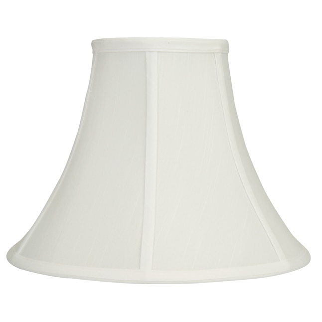 White Fabric Bell Lamp Shade, What Is The Part Of Lamp That Holds Shade