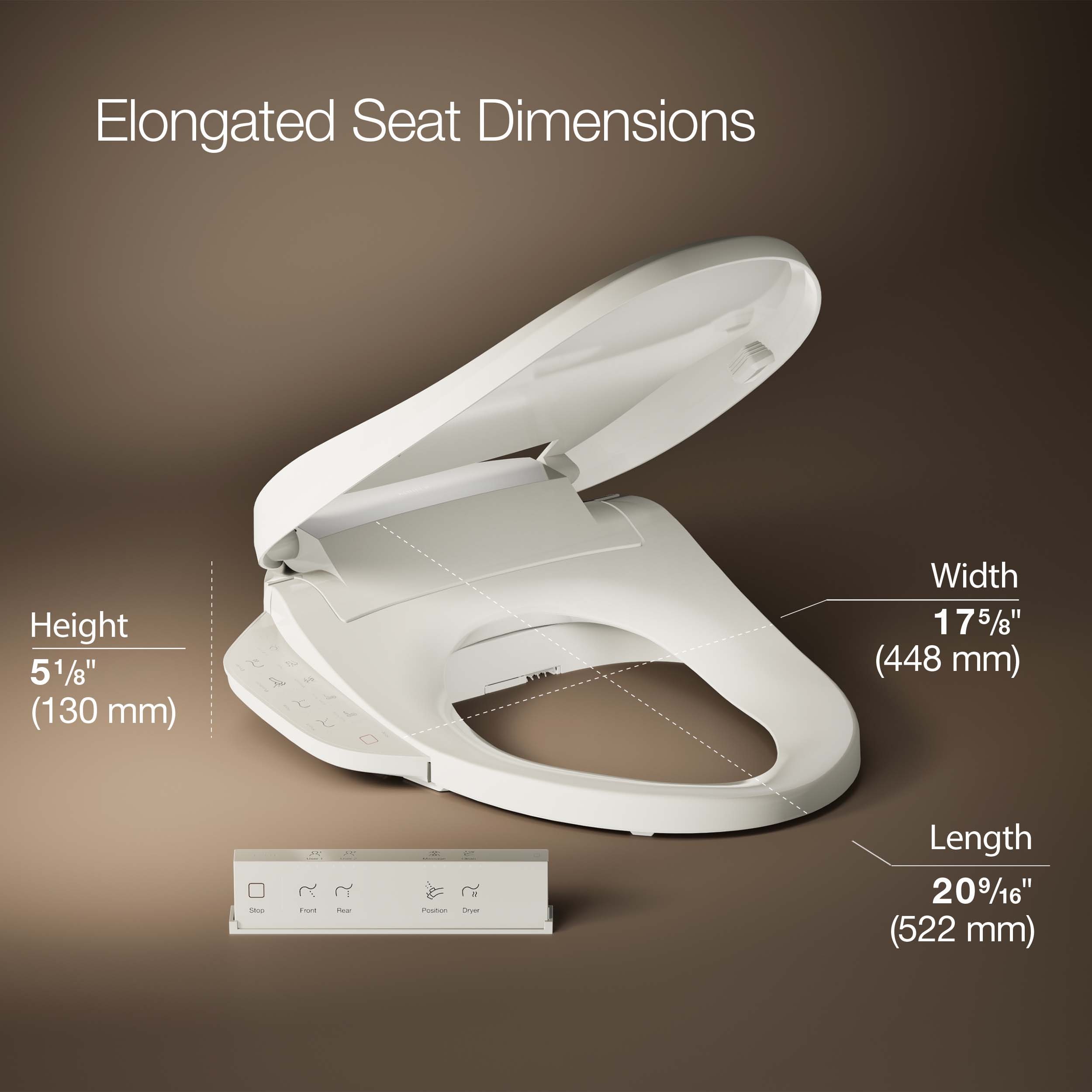 KOHLER 28229-96 Bidet-Toilet-Seats - View #3