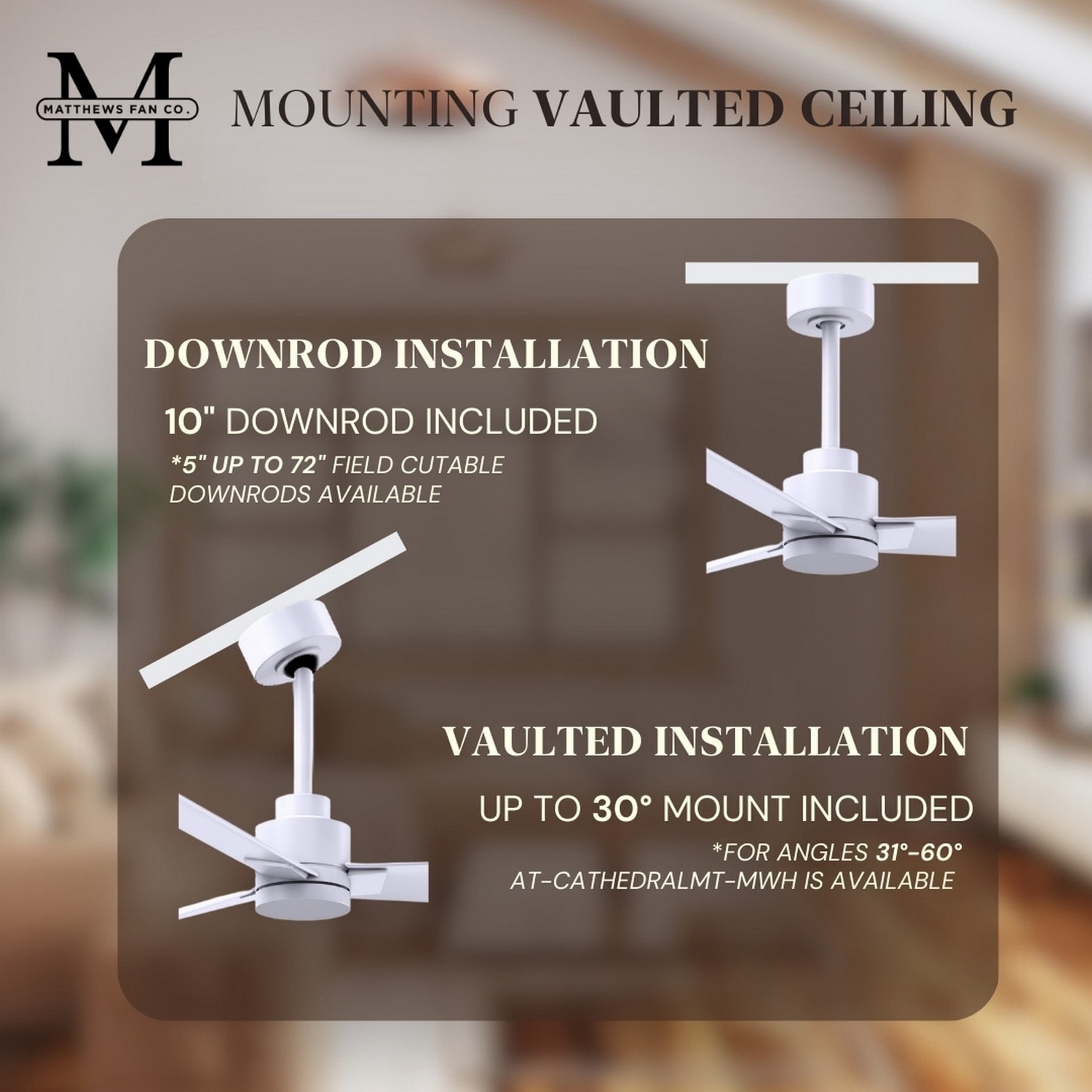 Matthews Fan Company AK-MWH-MWH-72 Ceiling-Fans - View #10