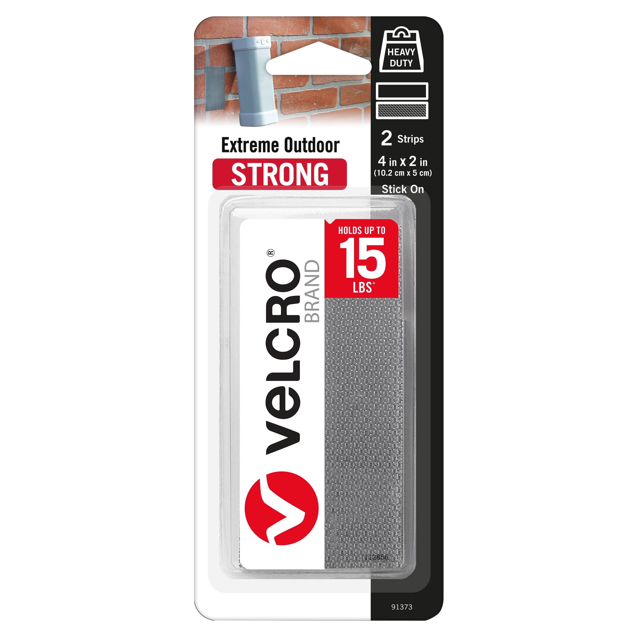 VELCRO Brand Extreme Outdoor 4in x 2in Strips Titanium 4-in Hook and Loop  Fastener in the Specialty Fasteners & Fastener Kits department at