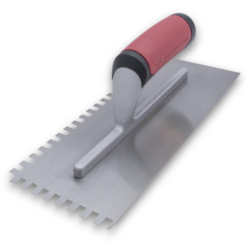 Marshalltown NT672 3/8-in x 1/4-in x 3/8-in Ground Steel Square Notch Ceramic Floor Trowel