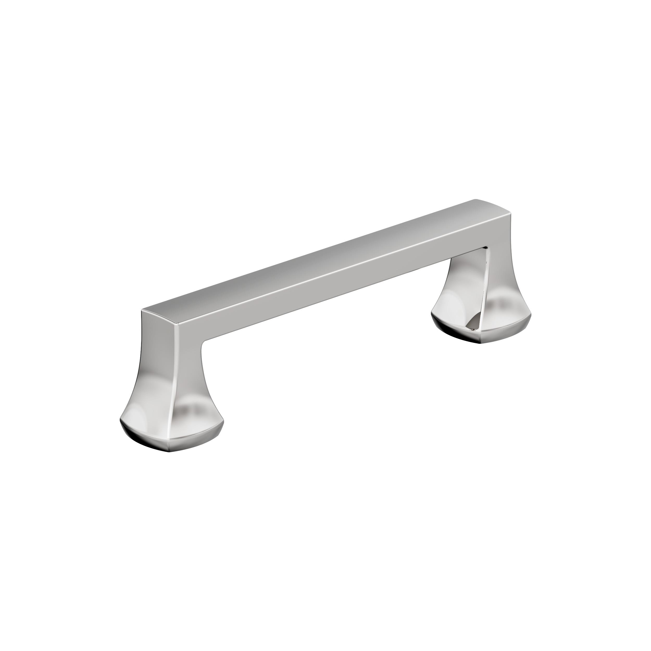 Amerock 10VMP3706126 Hybridize 3-3/4-in , 96mm Center to Center Polished Chrome Rectangular Bar 10 -Pack
