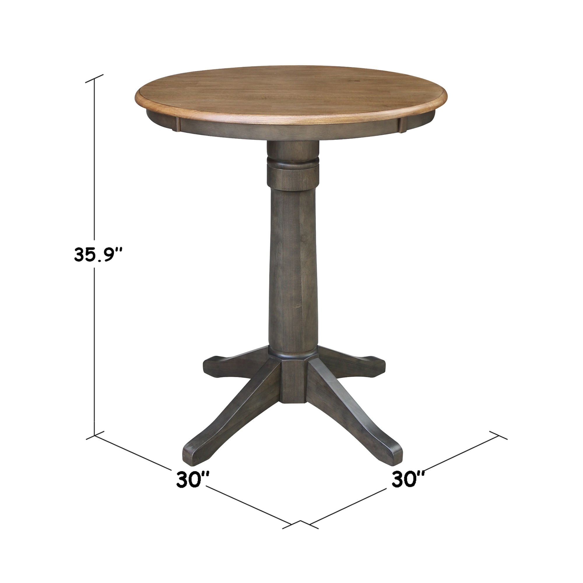 30 round best sale counter height table