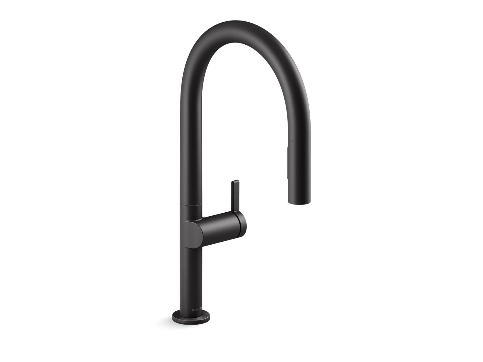 KOHLER 28268-BL Components Pull-down kitchen sink faucet with two-function sprayhead