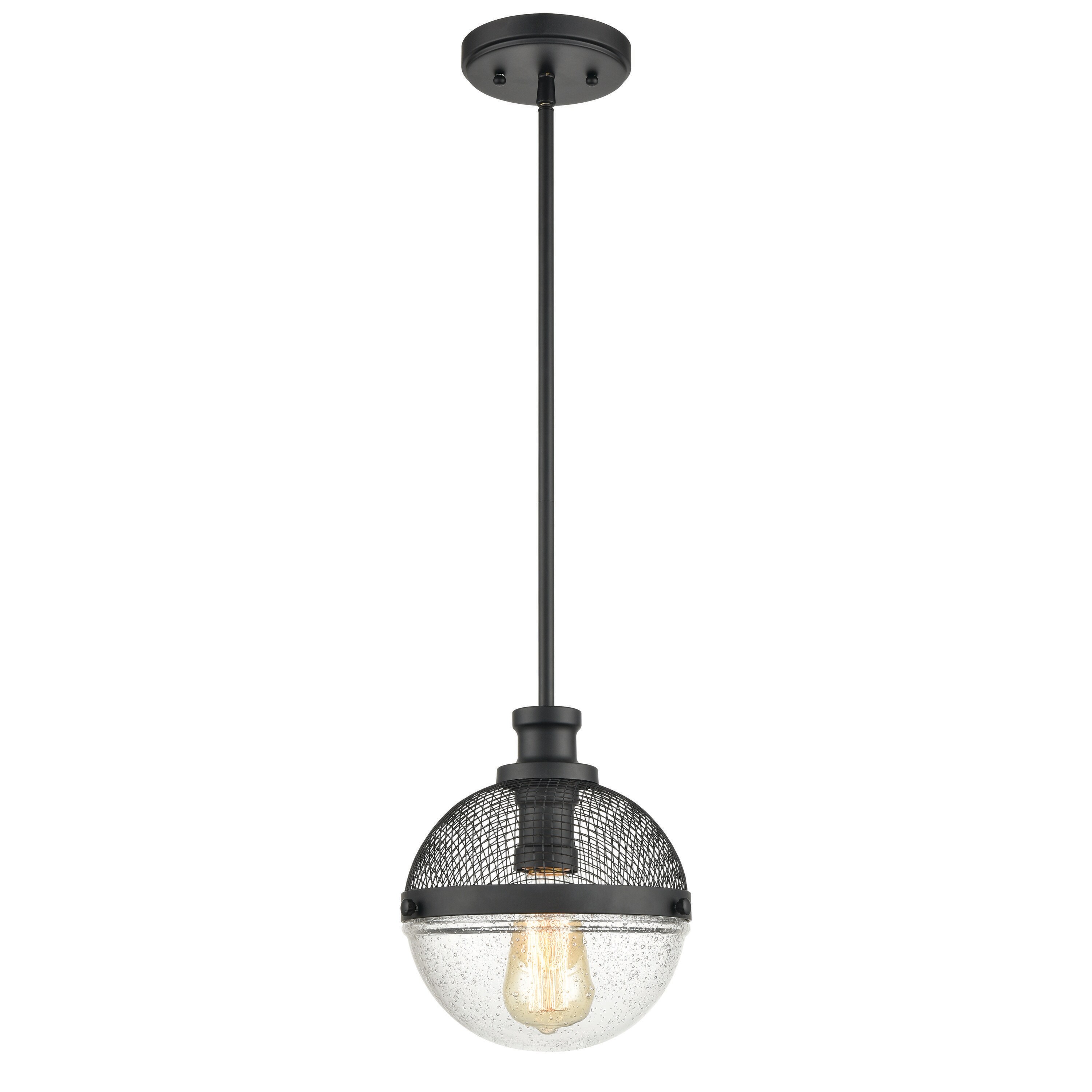 Westmore by ELK Lighting LWPN-210920018 Ryan Matte Black Transitional LED Mini Hanging Pendant Light