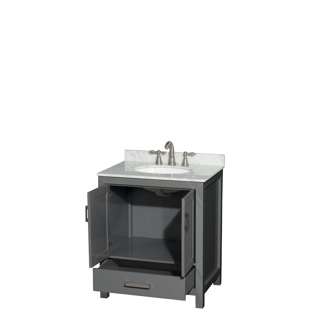 Wyndham Collection WCS141430SKGCMUNOMXX Bath-Vanity-Combo - View #2