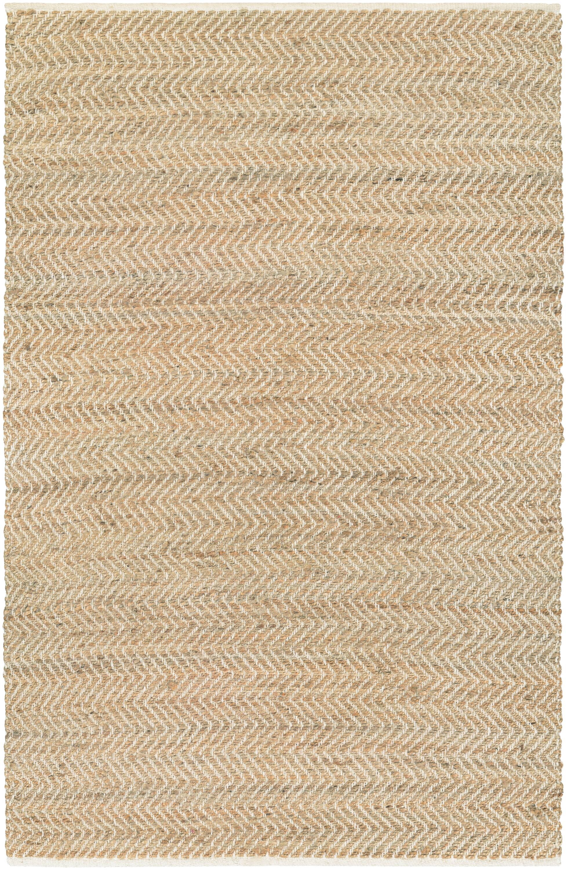 Couristan 72450237710101T Nature's Elements 7 X 10 (ft) Natural Tan Indoor Stripe Area Rug