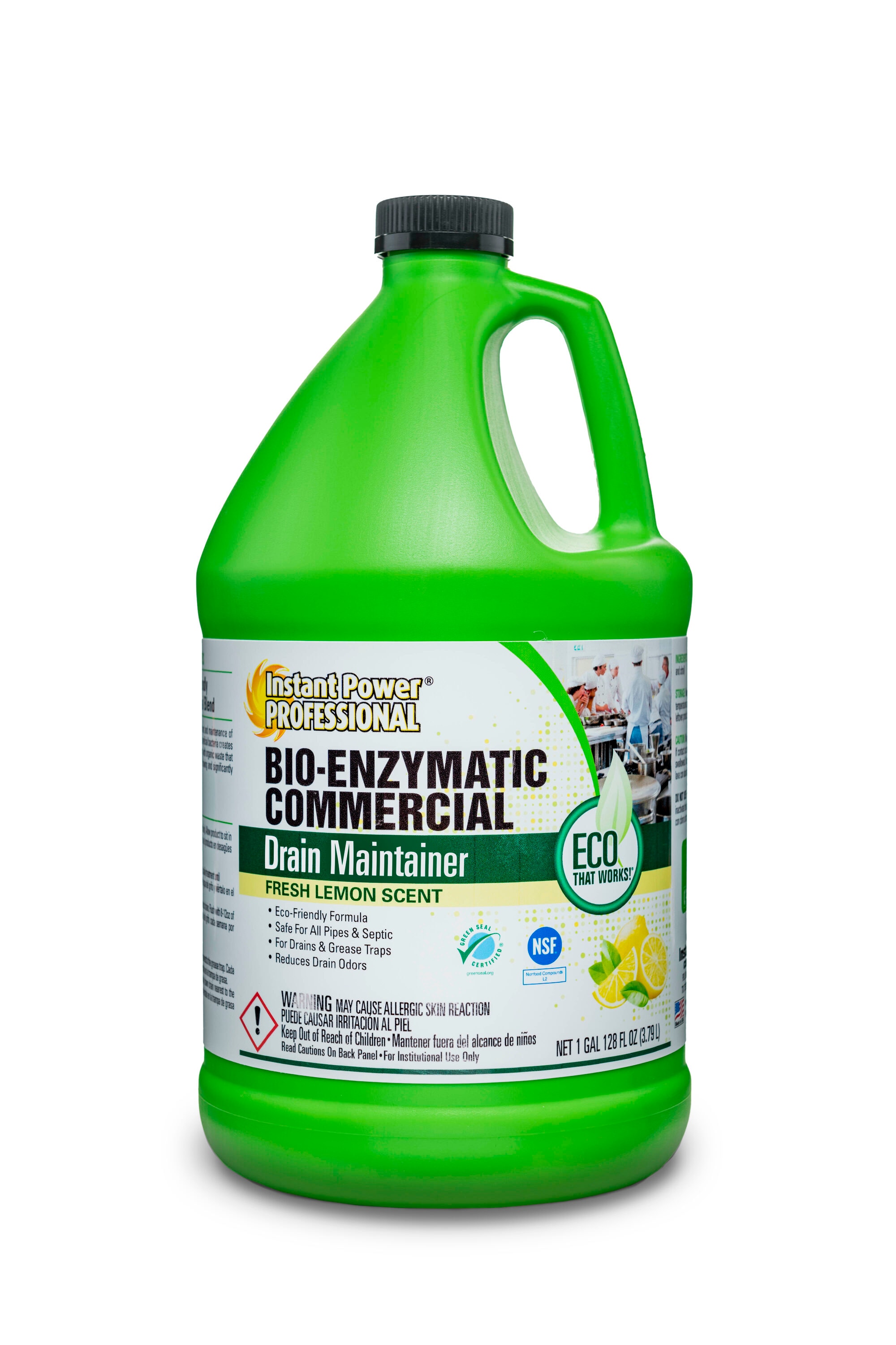 Instant Power 8881 Green Line 4 -Pack 128 Fluid ounce(s) Drain Cleaner Pour bottle