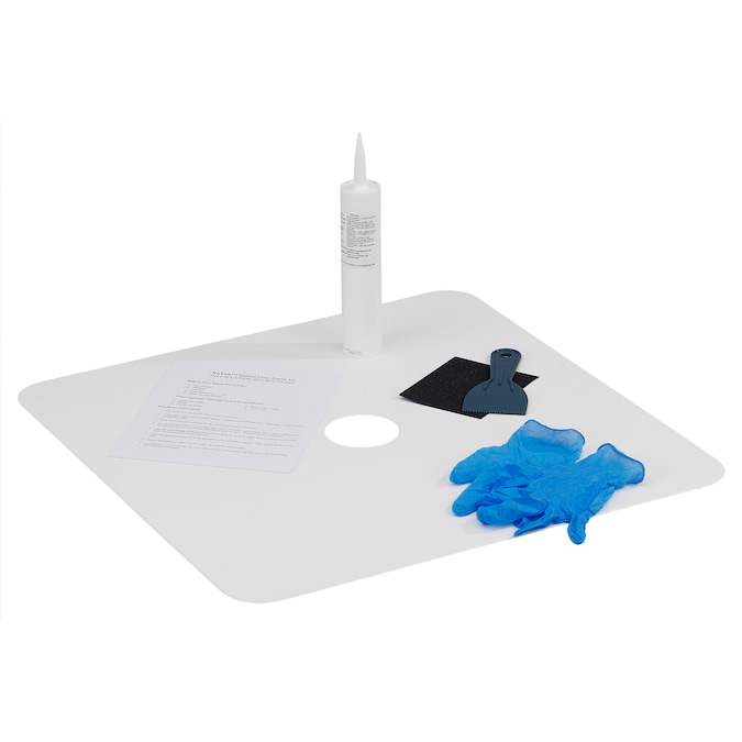 Nutub White Shower Inlay Kit In The, Bathtub Floor Repair Inlay Kit Bone
