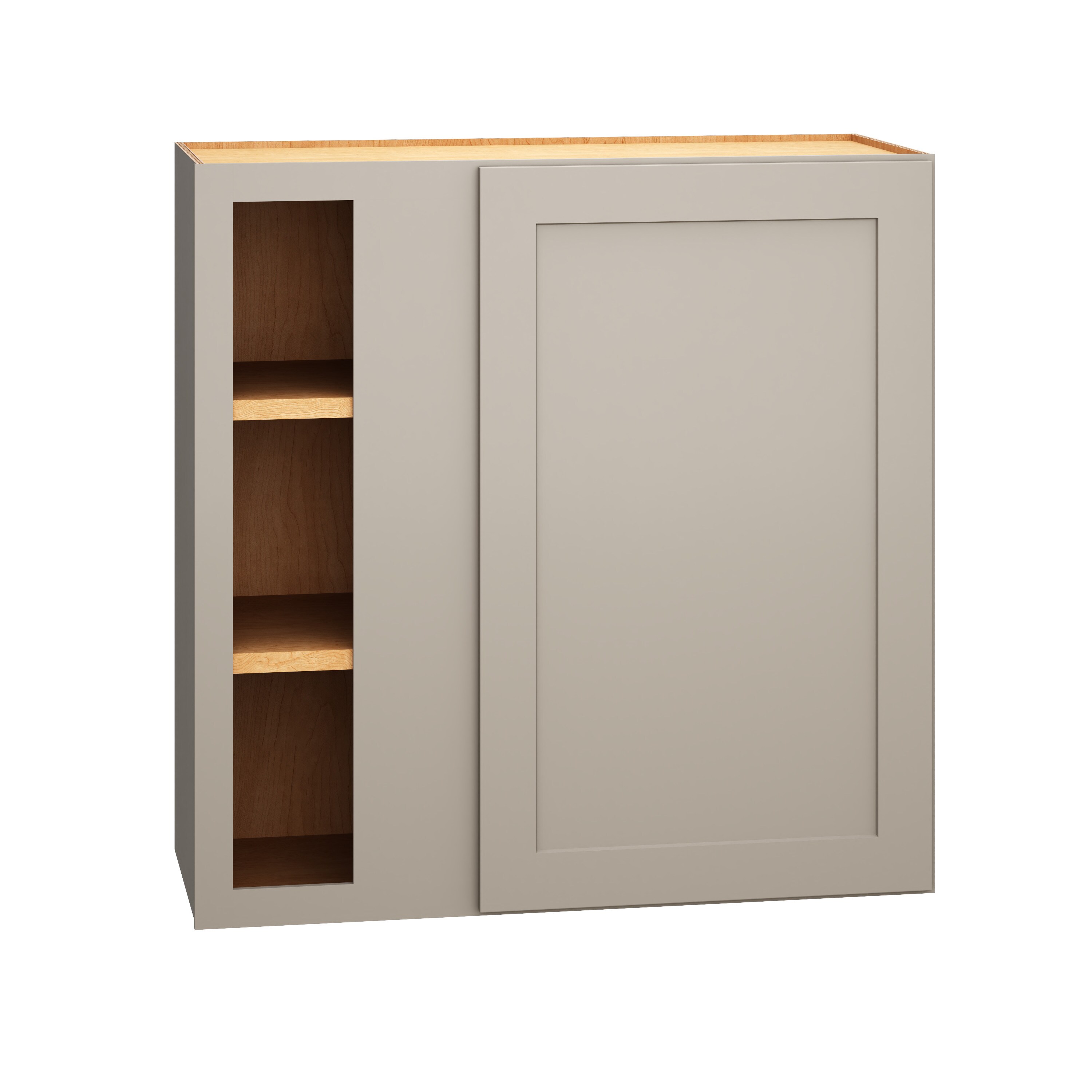 RELIABILT 333 WC3030S Pinnacle 30-in W x 30-in H x 12-in D Gray Blind Corner wall Fully assembled Plywood Cabinet (Recessed Panel Slab)