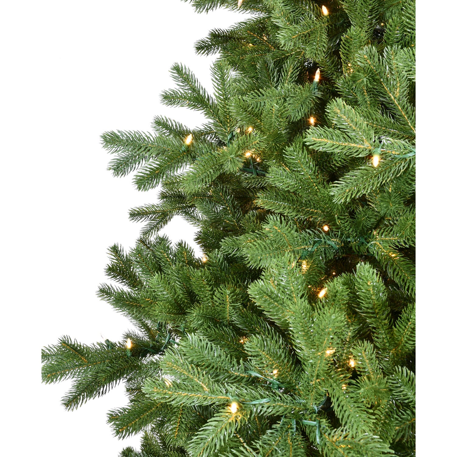 Asheville Pine 8-ft Artificial Christmas Tree with Warm White LED Lights