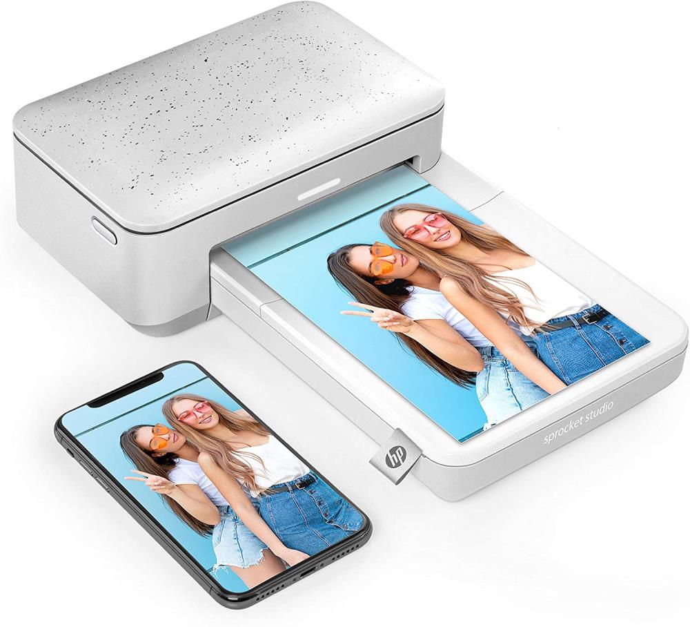 HP Sprocket Studio 4x6 Instant Photo Printer Print Photos from Your iOS, Android Devices and Social Media in Printers department at Lowes.com