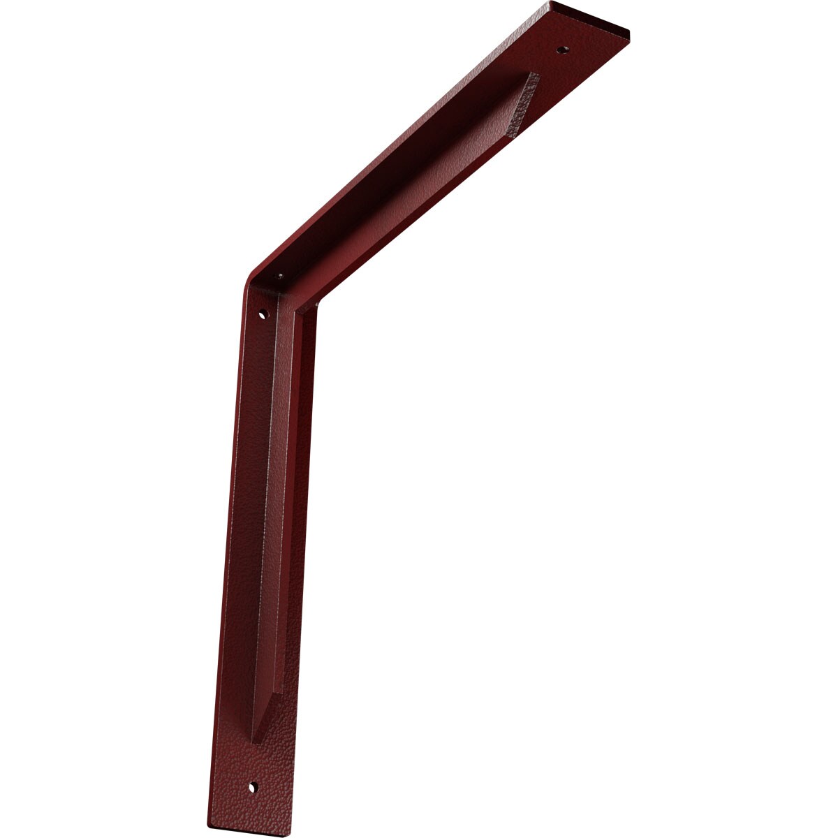 Ekena Millwork BKTM02X14X14STHRE Stockport 14-in x 2-in x 14-in Red Steel Countertop support bracket