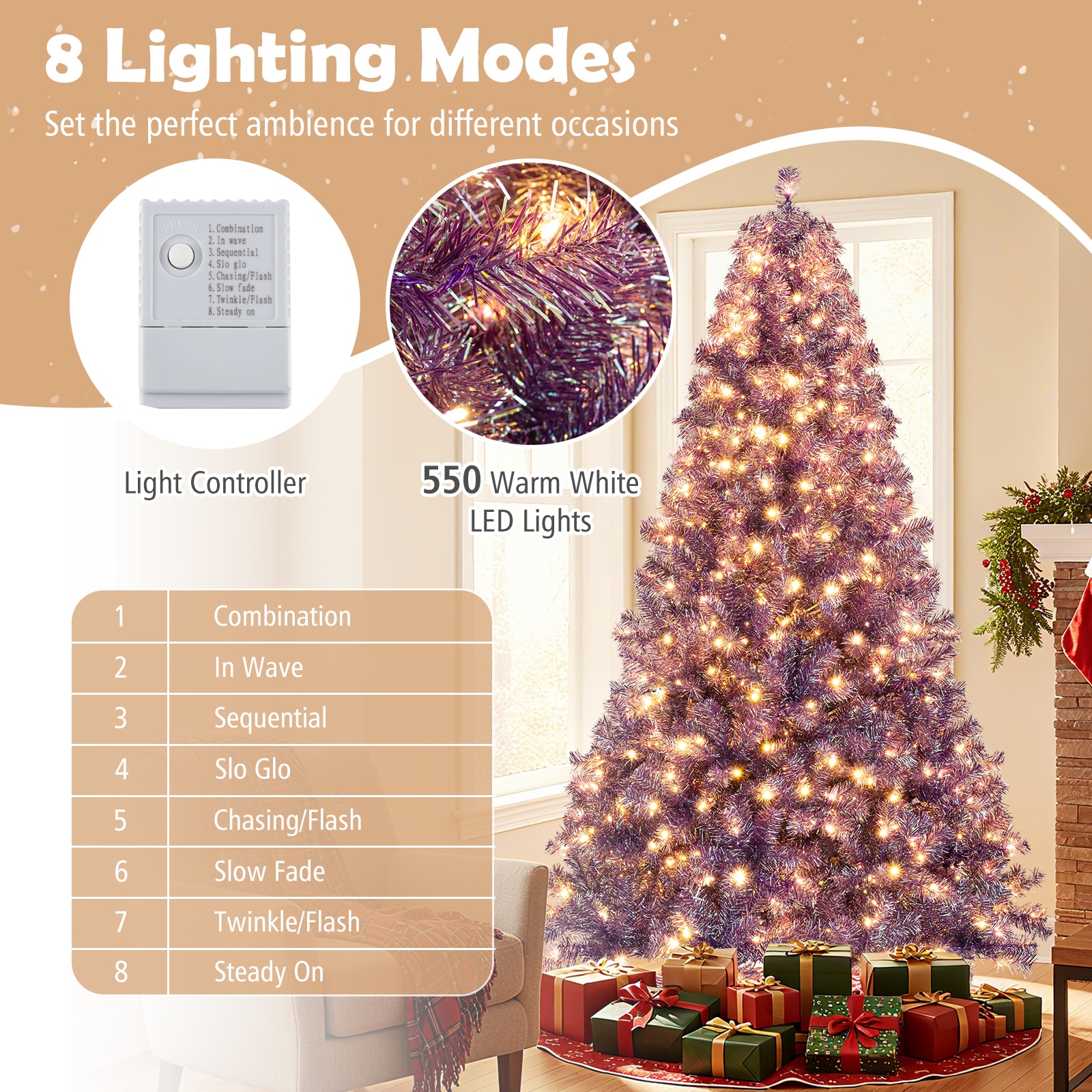 SUGIFT ZMLW014SUGHY1802 Artificial-Christmas-Trees - View #3