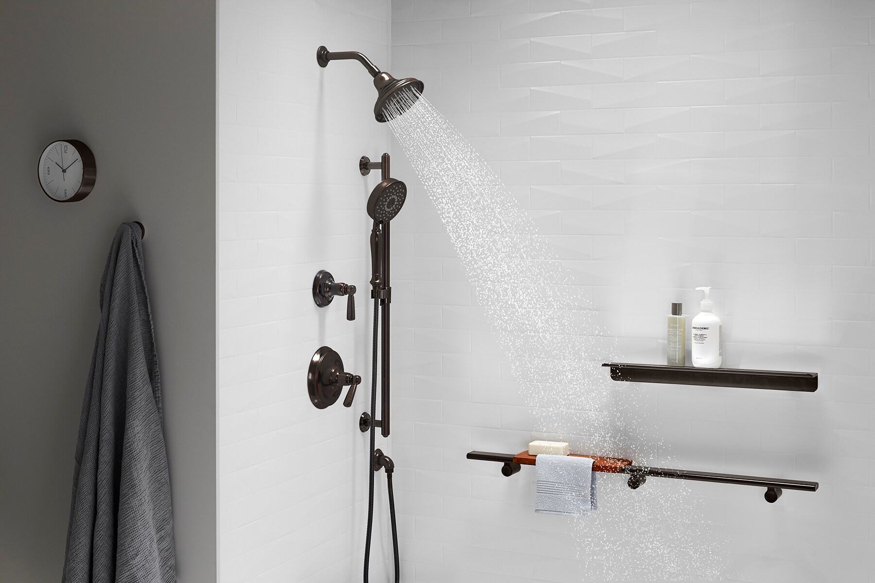 Kohler Bancroft Oil Rubbed Bronze Handheld Shower Head 25 Gpm 95 Lpm In The Shower Heads 8609