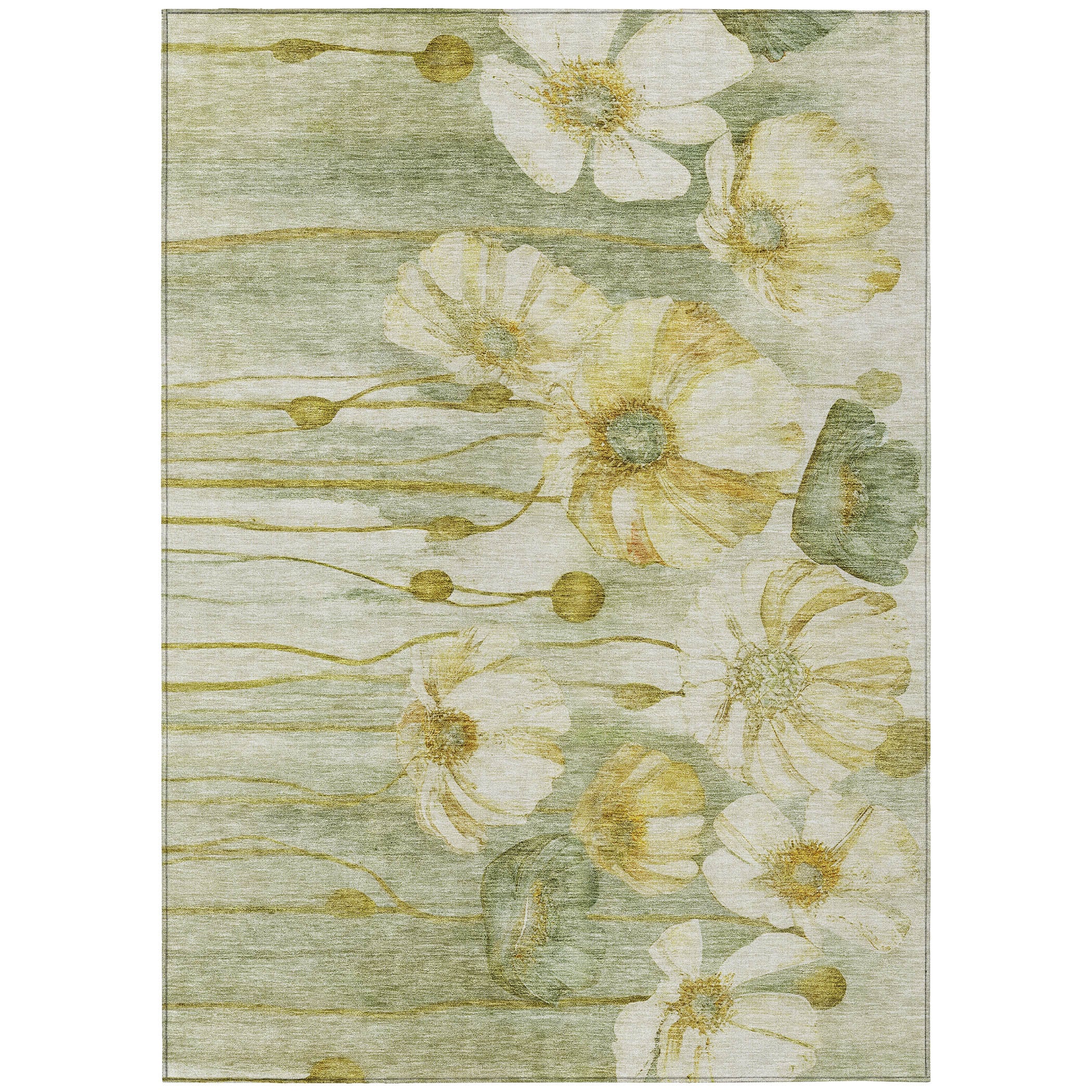 Addison Rugs ACN712SA9X12 Chantille ACN712SA 9 x 12 (ft) Polyester Sage Rectangular Indoor/Outdoor Geometric Machine washable Area rug
