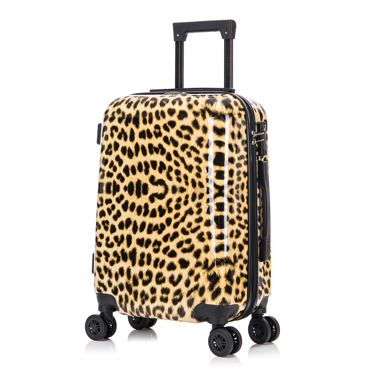 InUSA IUAPC00S-CHE 15.37 x 8.85 x 22.88 CHEETAH Polycarbonate Hardshell Carry-on bag