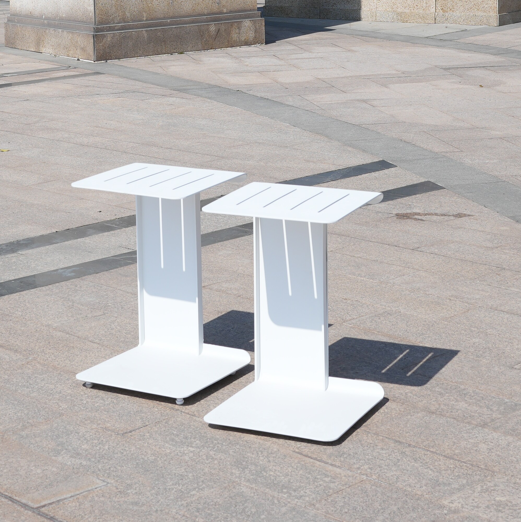 Moda Furnishings MOL-2324-ST-WH Patio-Tables - View #2
