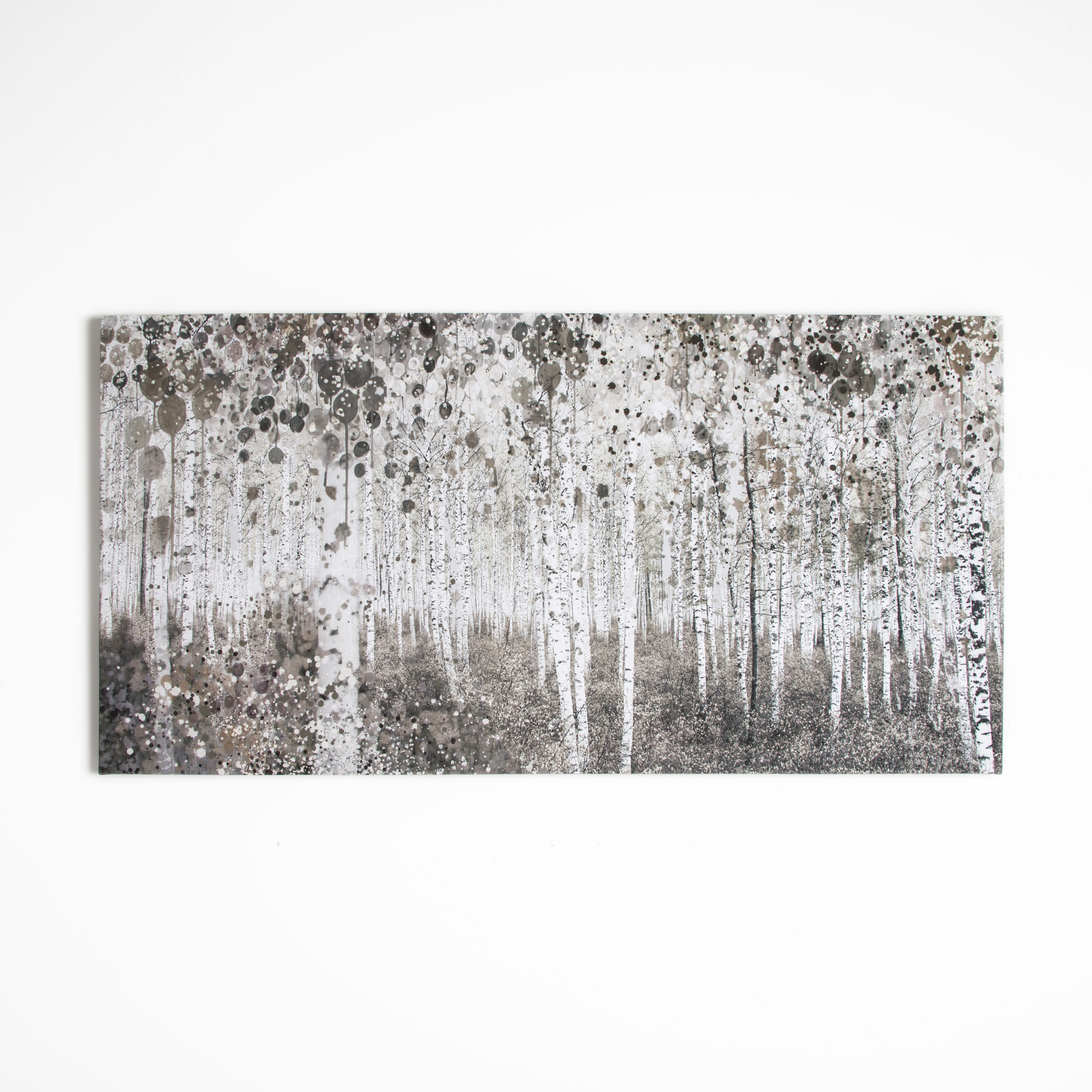 Graham & Brown 42-238 Neutral Watercolor Woods 24-Inches H x 47-Inches W Botanical Canvas Wall panel