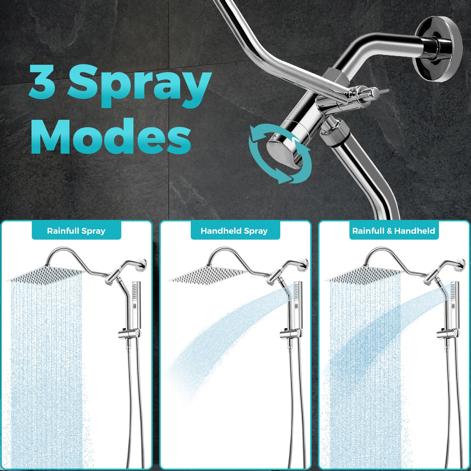 TNSO 5749848448128 Fixed-Showerhead - View #3