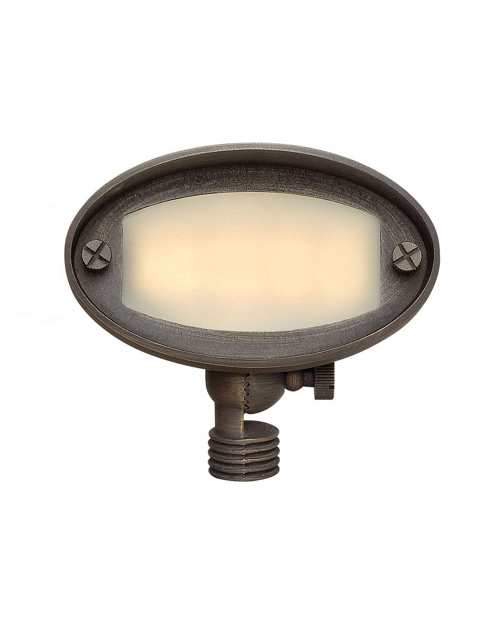 Rotating Hardy Island Matte Bronze LED Flood Light with Ground Spike