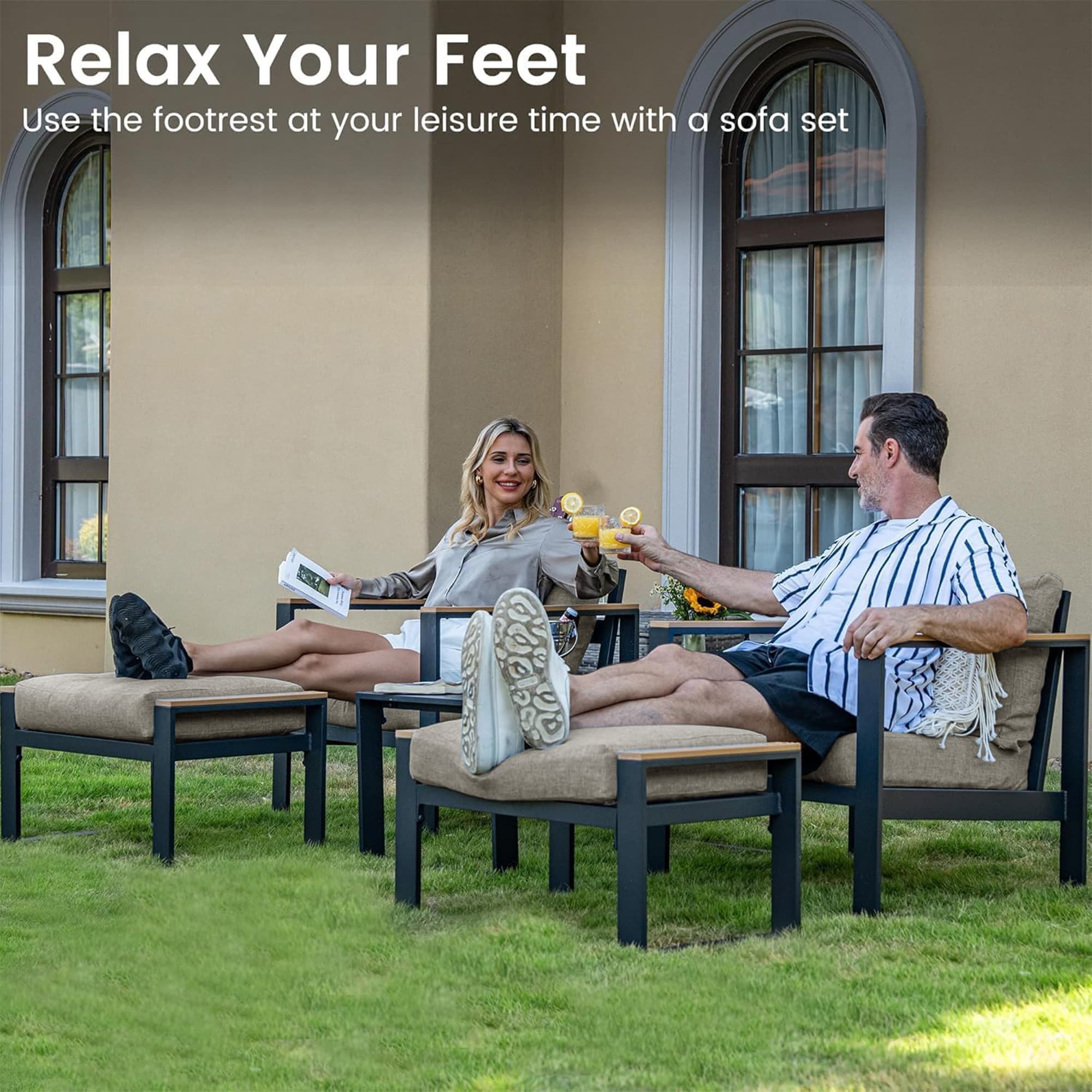 AURA OUTDOOR LS-OACS105-KK Stools-Ottomans - View #2