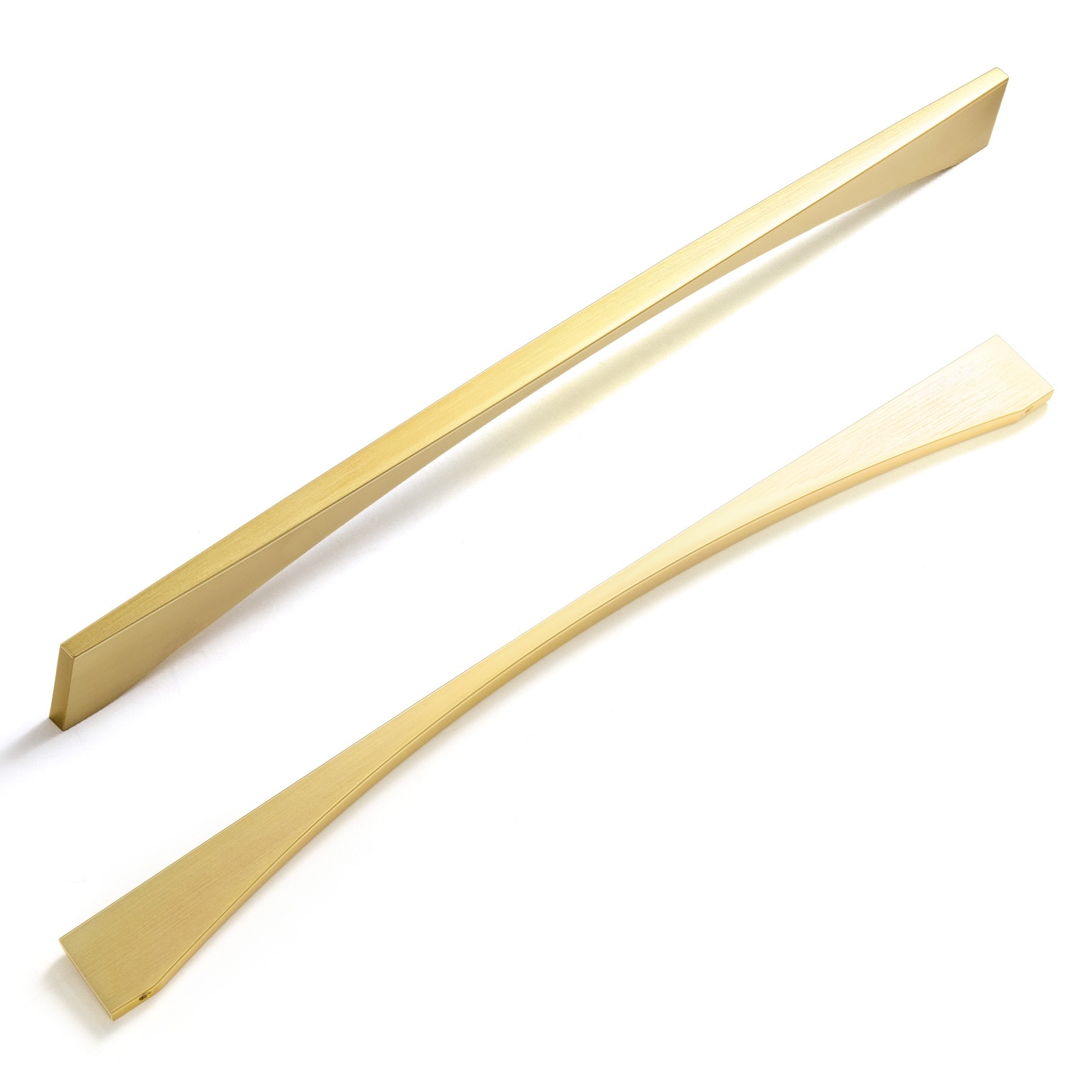 Miaokesen 074TLS-320 12-5/8-in , 320mm Center to Center Light Brushed Brass Novelty Handle 6 -Pack