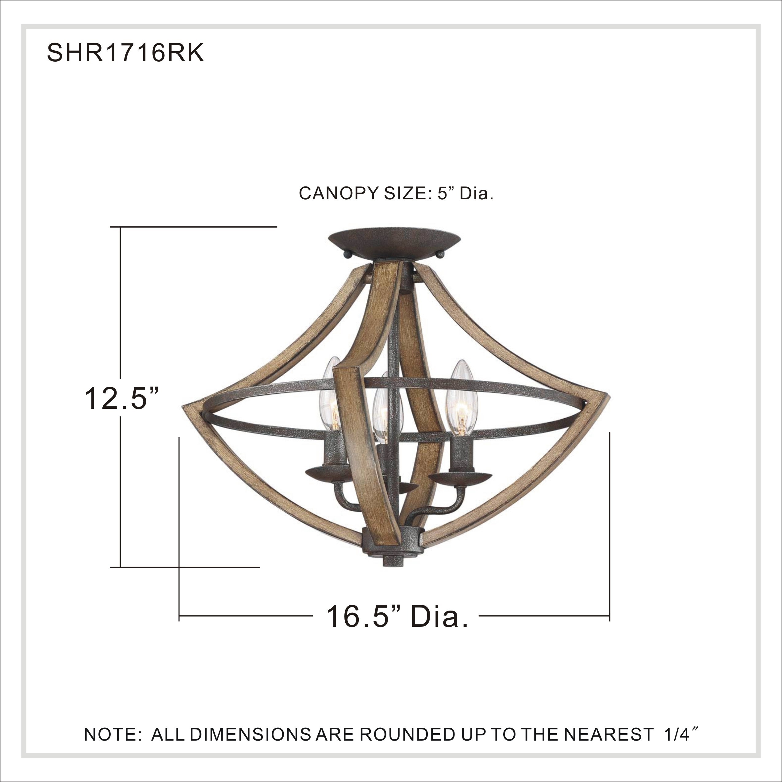 Quoizel SHR1716RK flushmounts - View #5