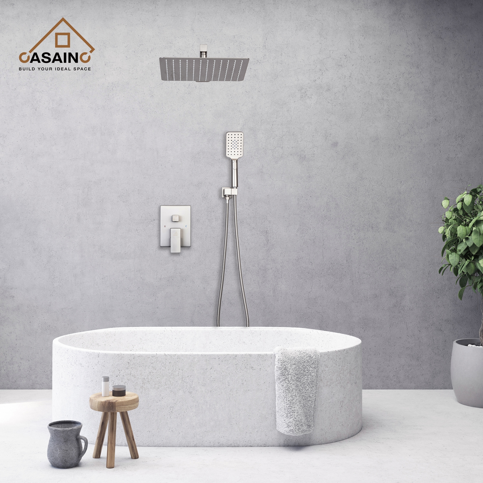CASAINC EB-W-2-10-BN Showerhead-Bar-Panels - View #7