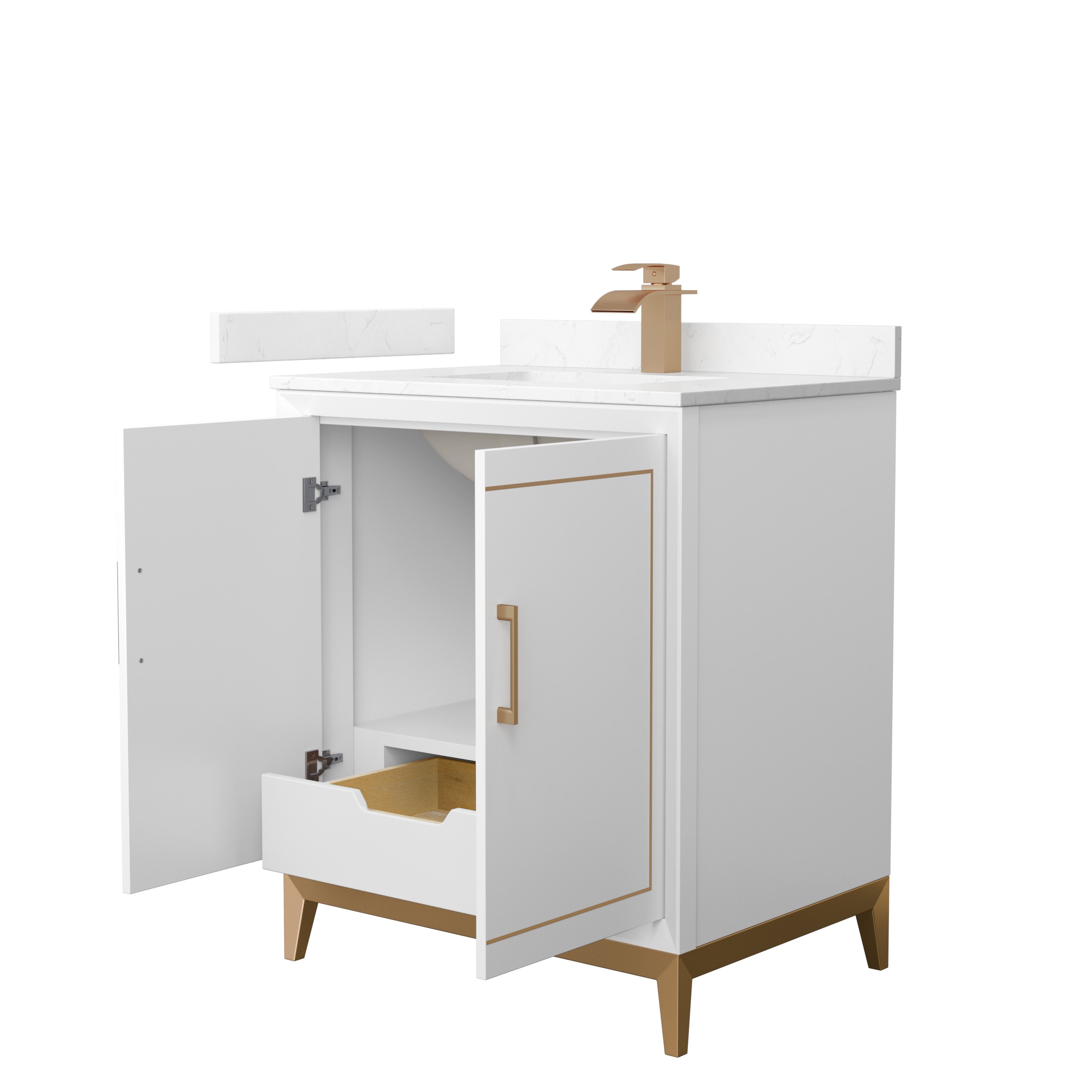 Wyndham Collection WCH515130SWZC2UNSMXX Bath-Vanity-Combo - View #2